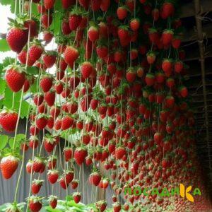 Клубника ампельная Анастасия купить по цене от 370р. в интернет-магазине «Посадика» с доставкой почтой в в Арсеньеве и по всей России – [изображение №1].