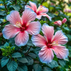 Гибискус садовый Тропикал Сан купить по цене от 293р. в интернет-магазине «Посадика» с доставкой почтой в в Арсеньеве и по всей России – [изображение №1].